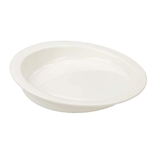 Sammons Preston HiLo Scoop Plate, 9" Scooped Dish with Wall, NonSlip