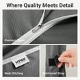 thumbnail image 2 of VIPEK R3C Durable Clothes Rack Rolling Clothing Storage, White Rack Gray Cover, 2 of 6
