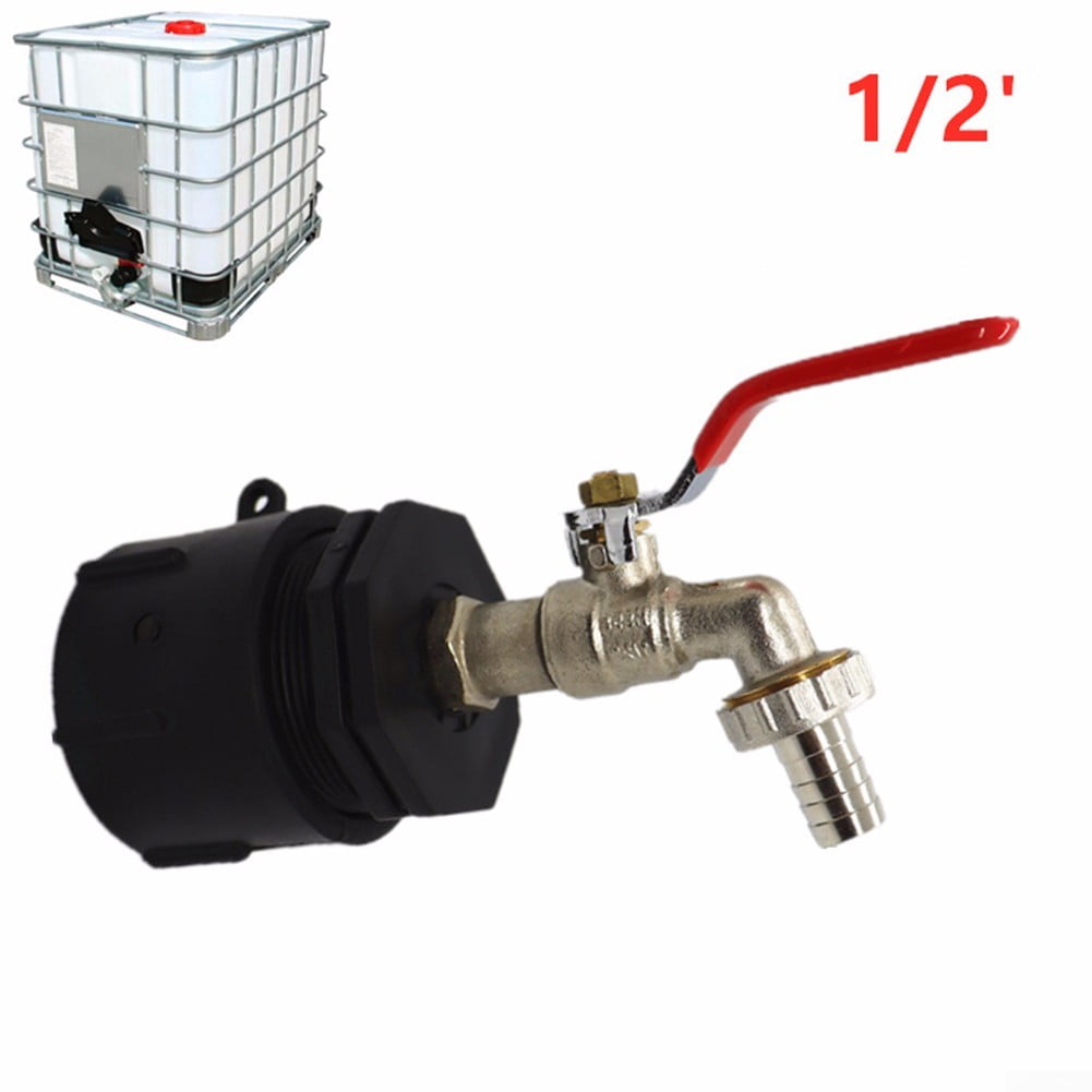 IBC Tank Adapter S60X6 To Garden Tap With 1" Hose Fitting Fuel Water 