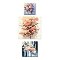 thumbnail image 2 of Designart "Bouquet of Peony Whispers" Peonies Oversized Wall Clock - Set Of 3 - Extra large Modern Clock For Office Décor - Large Vertical Clock, 2 of 6