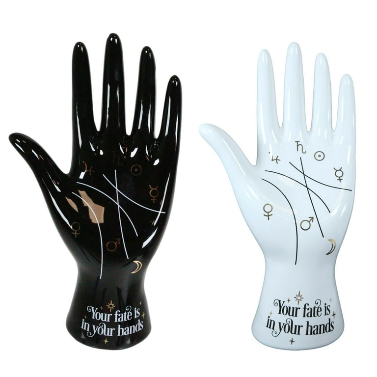 Palmistry Hand Ceramic Ring Holder