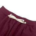thumbnail image 5 of Dmsael Boys Corduroy Casual Pants Fashion Loose Fit Wide Leg Pants Straight Sweatpants Elastic Waist Drawstring (Wine,7-8 Years), 5 of 6