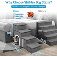 thumbnail image 5 of Dog Stairs for Bed and Couch 23“H, Foldable Dog Stairs for Small Older Dogs, 4 in 1 Adjustable Pet Cat Steps Ramps with Storage, Condo, Cat Scratcher, Hold Up to 180LBS, 4 Steps, 5 of 9