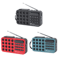 thumbnail image 1 of Mini Radio Portátil BT Altavoces Inalámbricos Carga Solar Receptor FM (), 1 of 9