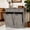 Gray, variant on AHB Double Tilt Out Trash Cabinet with Drawers & Handles, Fits Two 13 Gallon Trash Bins for Kitchen, 39.76"L x 13.58"W x 38.58"H, Gray