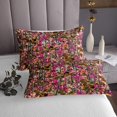 thumbnail image 3 of Erosebridal Jungle Plant Coverlet Set Twin, Pink Print Bedding Set, Branches Theme Decor, 3 of 5