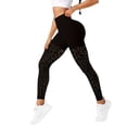 thumbnail image 2 of AnuYalue High Waisted Yoga Pants for Women Fashion Mesh Sheer Leggings Tummy Control Butt Lifting Sports Pant, 2 of 4