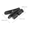thumbnail image 4 of Miangastore 5Pcs Headphone Clips Black for Clamping Travel with Simple Design, 4 of 8