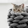thumbnail image 4 of Pet Dog Puppy Cat Bed Basket House Knitted Calming Sleeping Beds Kennel Nest, 4 of 13