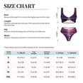 thumbnail image 6 of Wukai Thunderstorm Violet Purple Women's Bikini Set Two Piece,wimsuit High Waisted V Neck Twist Front Adjustable Spaghetti Straps Bathing Suit-X-Large, 6 of 7