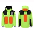 thumbnail image 2 of Jinhomg Unisex Winter Rain Jacket Thermal Cozy 4 Heated Zones Heating Coats Plus Size Detachable Hooded Puffer Coat Without Battery Summer Saving Green M, 2 of 8