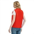 thumbnail image 4 of TOPTIE 5 Pack Unisex Work Vest Button Up Vest Volunteer Activity Supermarket Uniform-Red-M, 4 of 7