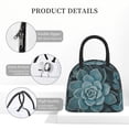 thumbnail image 4 of Easygdp Blue Color Cactus Bolsa de Almuerzo Insulada Grande, Forro de Aluminio, Diseño Espacioso, a Prueba de Fugas, Ideal para Trabajo, Picnics, Viajes y Actividades al Aire Libre, 4 of 6