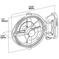 thumbnail image 3 of Ventilador eléctrico SEEKR Sirocco II Elite 12V/24V sin escobillas, 3 of 9