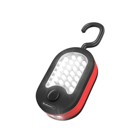 Portable LED Work Light, Compact Battery Operated 24 LED Magnetic Flashlight with Hanging Hook-Perfect for the Car, Home, and Emergencies By