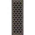 thumbnail image 1 of Safavieh Courtyard Black Indoor Outdoor Rug - Runner 2'3" x 6'7", 1 of 1