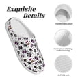 thumbnail image 5 of Lsque Music Player Pattern Womens Comfort Cotton on Scuff With Memory Foam and Anti-skid Sole Slipper-46/47, 5 of 7