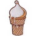 thumbnail image 1 of Patch - C&D - 50's Retro Ice Cream Cone New Iron-On p-3613, 1 of 1