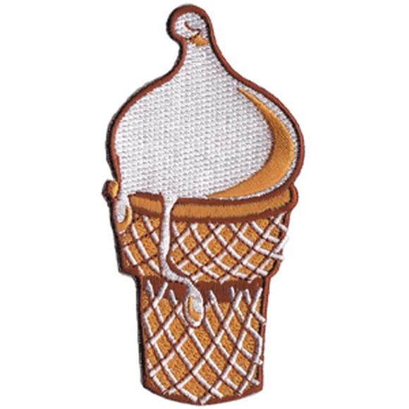 Patch - C&D - 50's Retro Ice Cream Cone New Iron-On p-3613