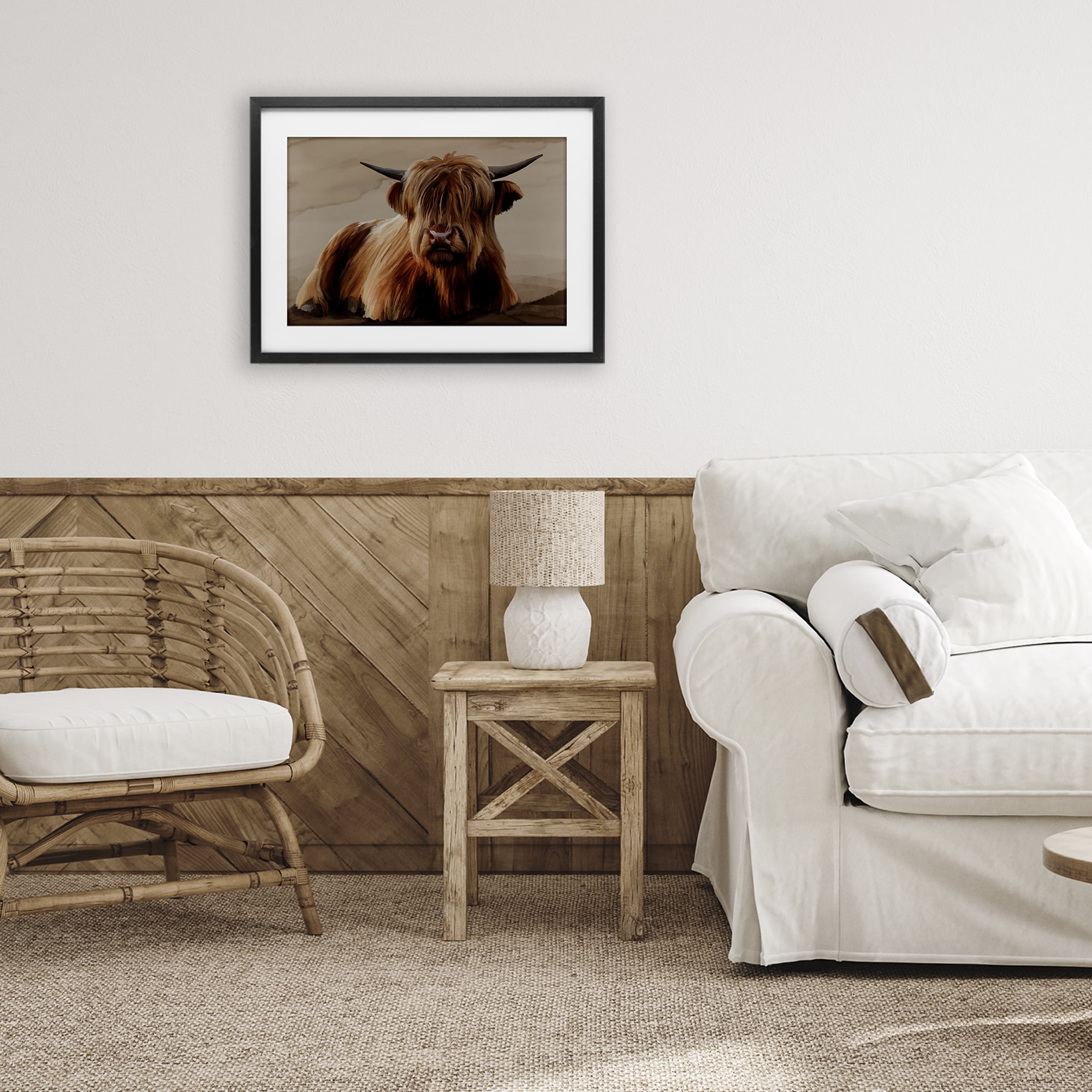 Stupell Industries Got My Hair Done Cattle Black Framed Print Under Glass, design by Renel Peters
