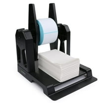 U.S. Solid Large Label Holder for Rolls and Fan-Fold Labels, 2 in 1 Desktop Shipping Label Roll Holder