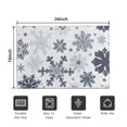 thumbnail image 5 of Blue Christmas Snowflake Pattern Door Rugs,Washable Non Slip Door Mats Indoor,Decorative Door Mats,Entry Mat Indoor for Entrance,Bedroom,Kitchen,Bathroom,16"x24", 5 of 6