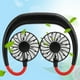 thumbnail image 4 of Ventilador Portátil con Banda para el Cuello Doble Recargable por USB Estilo Perezoso para Colgar en el Cuello 3 Velocidades para Viajes y Hogar ANGGREK Otros, 4 of 8