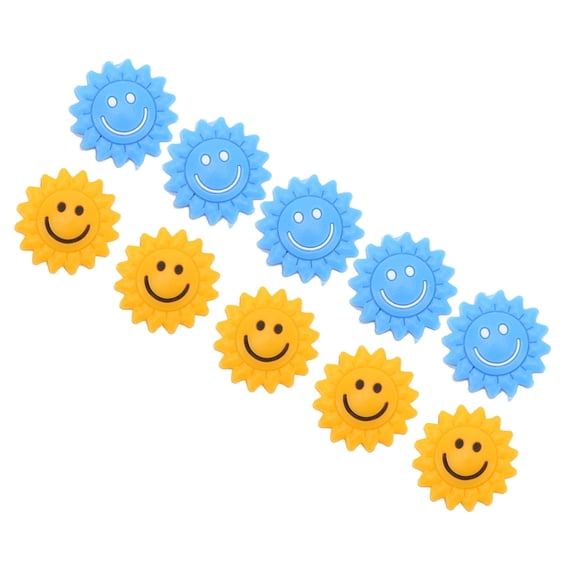 M Buder 10Pcs Silicone Tennis Racket Vibration Dampeners Sunflower Design Shock Absorbers for Racket Strings, Multicolor Pack for Improved Comfort and Reduced Arm Strain (4.72 inches / 12 cm)
