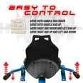 thumbnail image 6 of HoverFUN Hover Kart Go Kart Adjustable Seat Attachment for 6.5" Hover-Board Buggy - Blue, 6 of 7