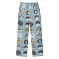 thumbnail image 2 of FORMRS Kids Pajama Pants with Pockets Size 6-8Y Boys Lounge Sleep Bottoms, Vibrant Cute Cat, 2 of 8