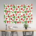 thumbnail image 4 of Xecao Strawberry Print Tapestry, Wall Hanging Room Funny Decor, Backdrop Room Decor for Bedroom Living Room dormitory, 4 of 8