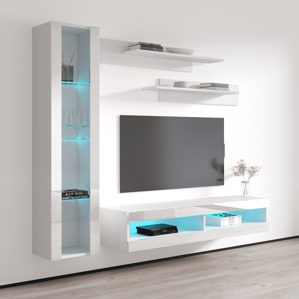 Fly G2 34TV Wall Mounted Floating Modern Entertainment Center