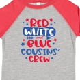 thumbnail image 4 of Inktastic Cousins Crew Red White and Blue 4th of July Boys or Girls Toddler T-Shirt, 4 of 5
