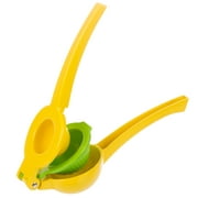 PrepSolutions 2-in-1 Dual-Cavity Premium Metal Lemon Lime Squeezer - Handheld Lemon Squeezer for Fresh Lemonade, Cocktails, Lime Juice, and Cooking.