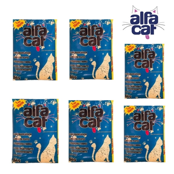 Arena Para Gato Alfa Cat 6 Kg