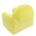 thumbnail image 4 of Bonito sofá plegable con dibujos animados para niños, sillón con respaldo 2 en 1, sofá cama plegable para niños, para sala de estar y dormitorio, color amarillo, 4 of 14