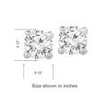 thumbnail image 4 of Natalia Drake 1/4 Cttw 14K White Gold Diamond Stud Earrings for Women Solitaire Round Brilliant Cut 4 Prong, 4 of 6