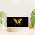 thumbnail image 6 of 1 Pcs 2D Flat License Plate Covers & Frames, Yellow Butterfly For Decorative Front, Waterproof For Decoration Aluminum License Plate Covers & Frames Cover For Men Women, 12" X 6", 6 of 6