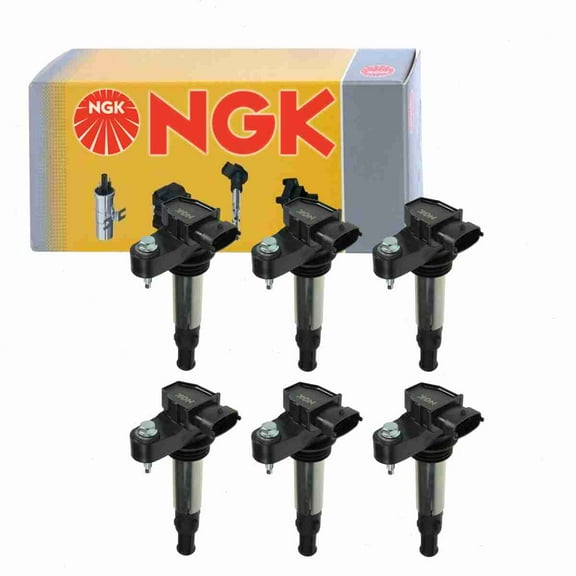 6 pc NGK 49015 Ignition Coils for 00147 12566569 12583514 12590954 12613051 12613057 12629037 147 178-8489 19418102 2505-311070 36-8161 D501C D510A E405 GN10309 IC505 IGC1016 UF-375 UF375 Spark Plug