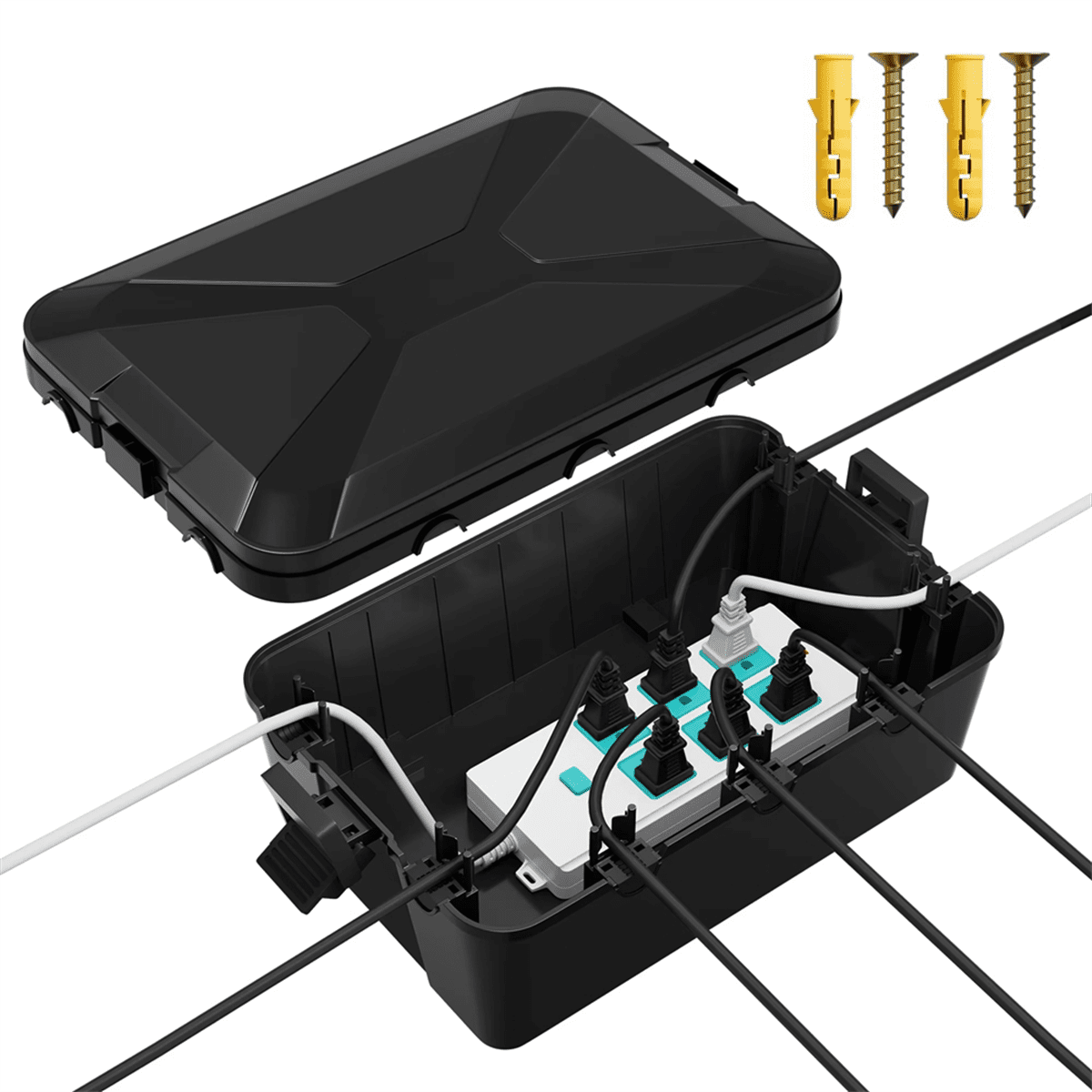 TOP! Outdoor Distribution Box Extension Cord Cover Waterproof and Weatherproof Junction Power