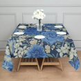 thumbnail image 3 of Pioneer Flower Floral Print Pattern Square Tablecloth,Waterproof Square Table Cover,Wipeable Spillproof Washable Table Cover for Home Kitchen Party Decor 52"x52"(132x132cm), 3 of 6