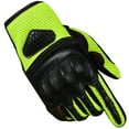 thumbnail image 3 of AirTrek Motorcycle Gloves Men Premium Leather Touchscreen Cruising Street Riding Tactical Ventilation Breathing Knuckle Armor Protection Palm Slider Padding HiVis Green XXL, 3 of 7