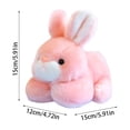 thumbnail image 2 of Pink Rabbit Bunny Stuffed Animal Plush Toys, 6'' Kawaii Rabbit Plushies for Girls and Boys, Soft and Huggable Bunny Stuffy Stuffed Animals for Boys Girls Easter Party Favors, Birthday Gifts, 2 of 16