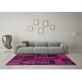thumbnail image 3 of Ahgly Company Indoor Rectangle Oriental Pink Modern Area Rugs, 5' x 7', 3 of 4