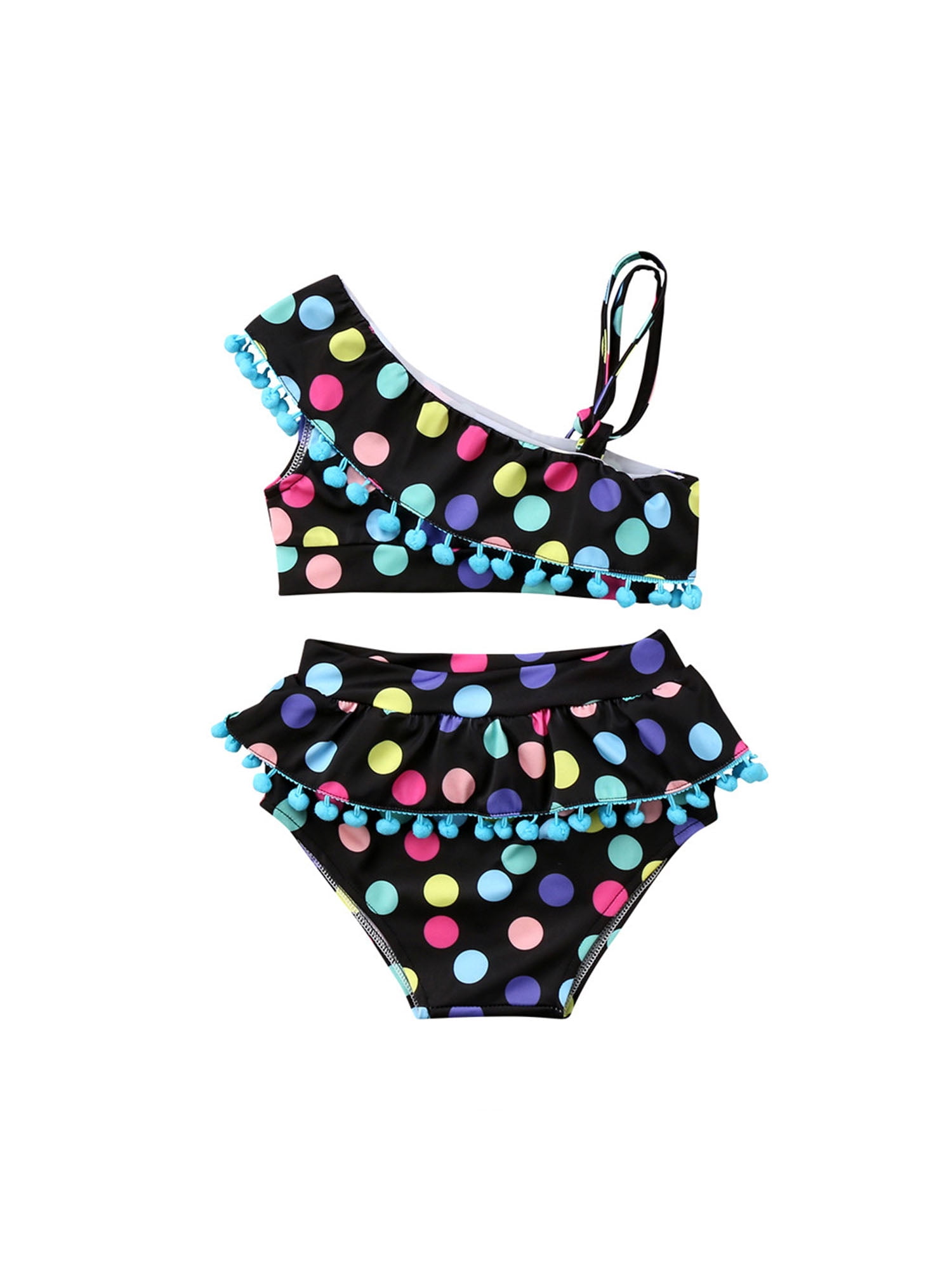 Canis Baby Girl Polka Dot OnePiece Swimwear Two Pieces Bathing Suit