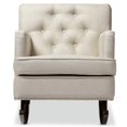 thumbnail image 3 of Baxton Studio Bethany Tufted Rocker in Light Beige and Dark Espresso, 3 of 5