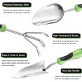 thumbnail image 3 of Juego de herramientas de jardinería de 3 piezas Apuakthei, juego de herramientas manuales de aleación de aluminio, kit de jardinería con mango ergonómico antideslizante, 3 of 5