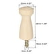 thumbnail image 2 of Ganchos de Pared Unique Bargains Gancho de Madera Sólida Atornillable Gancho para Abrigos 0.87" x 1.89" (DxL) Color de Madera Sin Pintura 3pcs, 2 of 3
