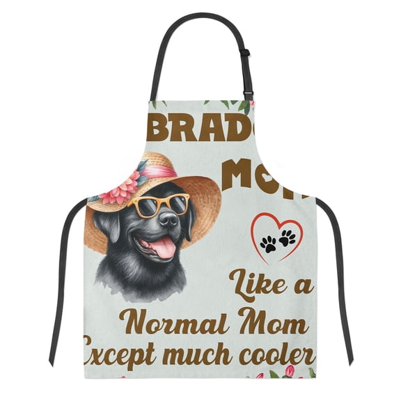 Labrador Retriever Mom Like a Normal Mom Except Much Cooler Happy Mother's Day Apron Lab Dog Lover Gifts for Cooking Grilling Baking Painting Gardening - 02004