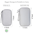 thumbnail image 3 of Bolsa organizadora de accesorios electrónicos Bevegekos gris claro, 3 of 6